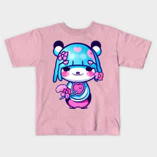 A CUTE KAWAI panda girl Kids T-Shirt